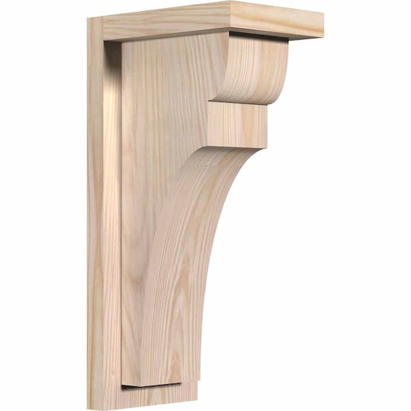 Ekena Millwork Yorktown Smooth Corbel w/Backplate, Douglas Fir, 5 1/2"W x 8"D x 16"H COR06X08X16YOR01SDF - main